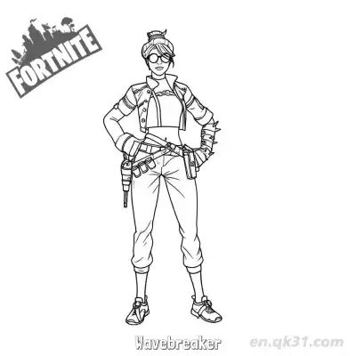 Free printable Wavebreaker 01 Coloring Page - Free PDF Printable Fortnite Coloring Sheets coloring page
